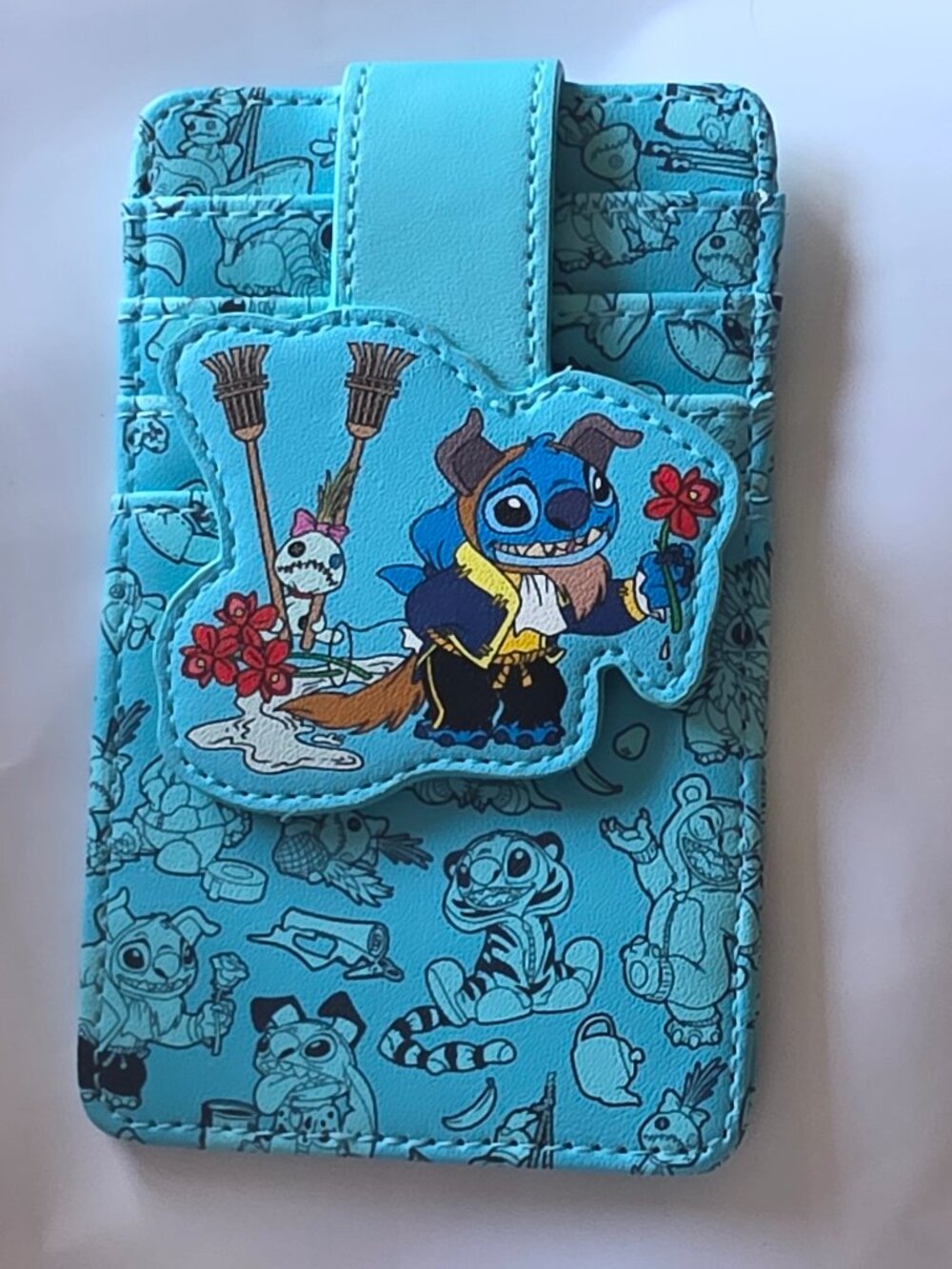Disney Stitch Buckle-Down ID Card Holder Wallet NWT